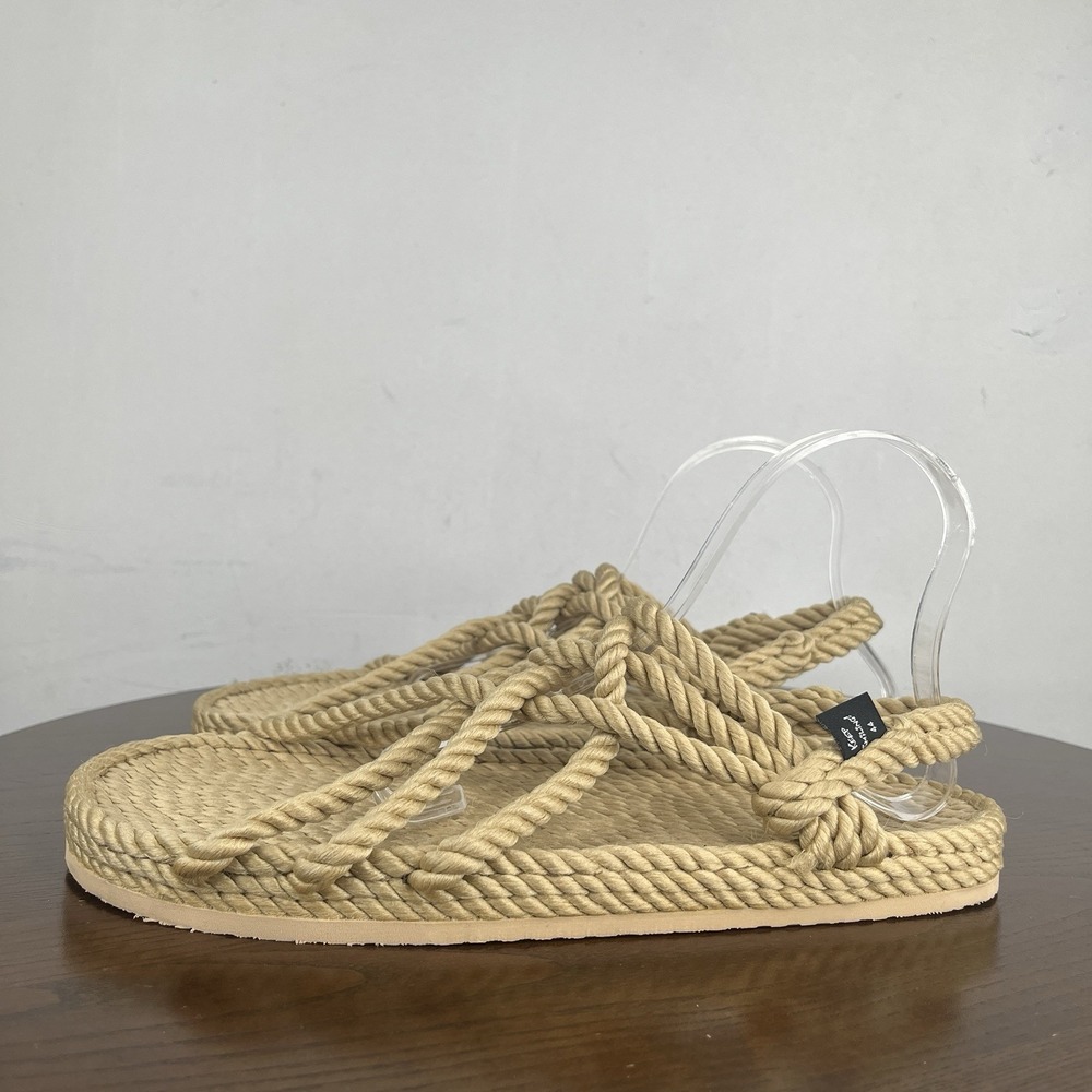 Nomadic State of Mind JC Sandals Men's 44 / 12-12.5 Camel Rope Straw Strappy